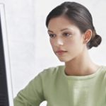 woman at computer