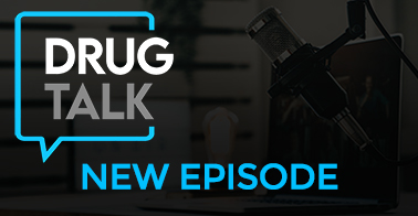 Drug Talk logo with text New Episode