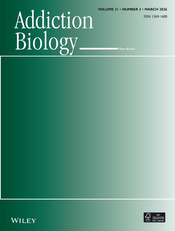 Addiction Biology cover