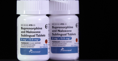 Two bottles of buprenorphine and naloxone medication