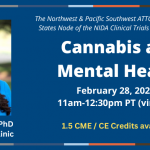 Cannabis and Mental Health webinar, Feb. 28, 11am-12:30pm PT