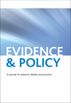 Evidence & Policy journal cover