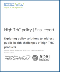 HCA High THC Policy report cover