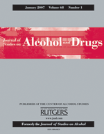 J Stud Alcohol Drugs cover