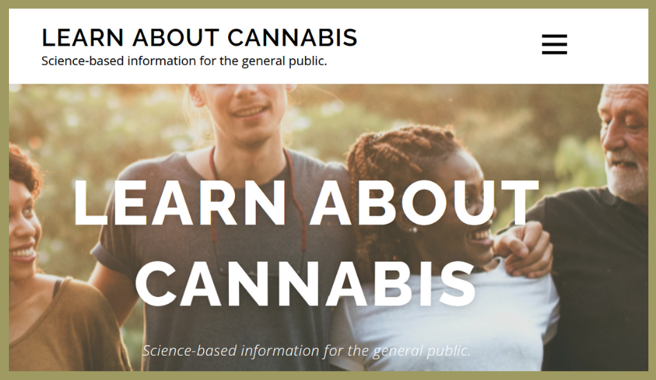 Screenshot of LearnAboutCannabisWA.org website