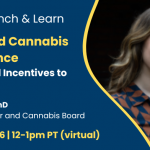ADAI Lunch & Learn: Motivated Cannabis Compliance: Using Retail Incentives to Sell Safety Sarah Okey, PhD, WA State Liquor & Cannabis Board April 30, 2026, 12-1pm PT