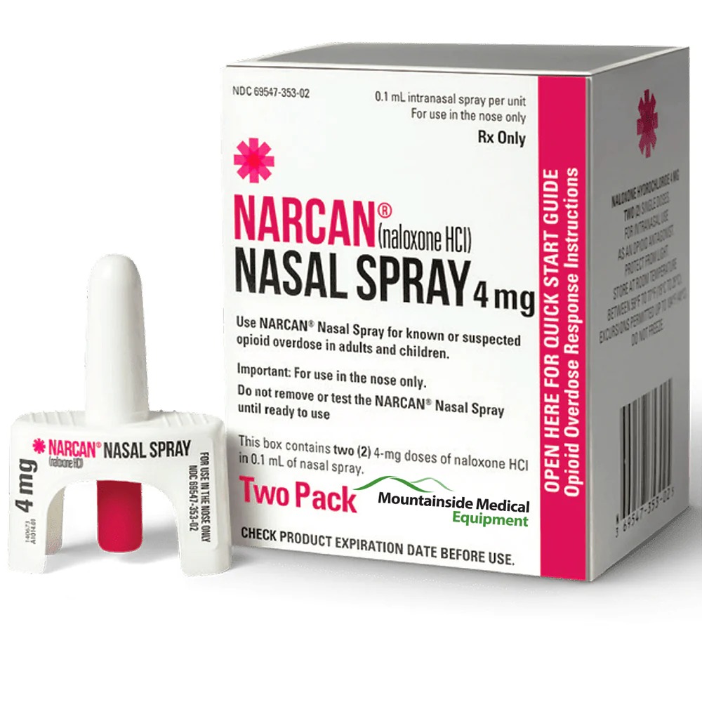 Narcan nasal spray box and device
