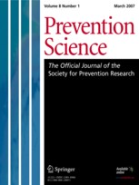 Prevention Science cover