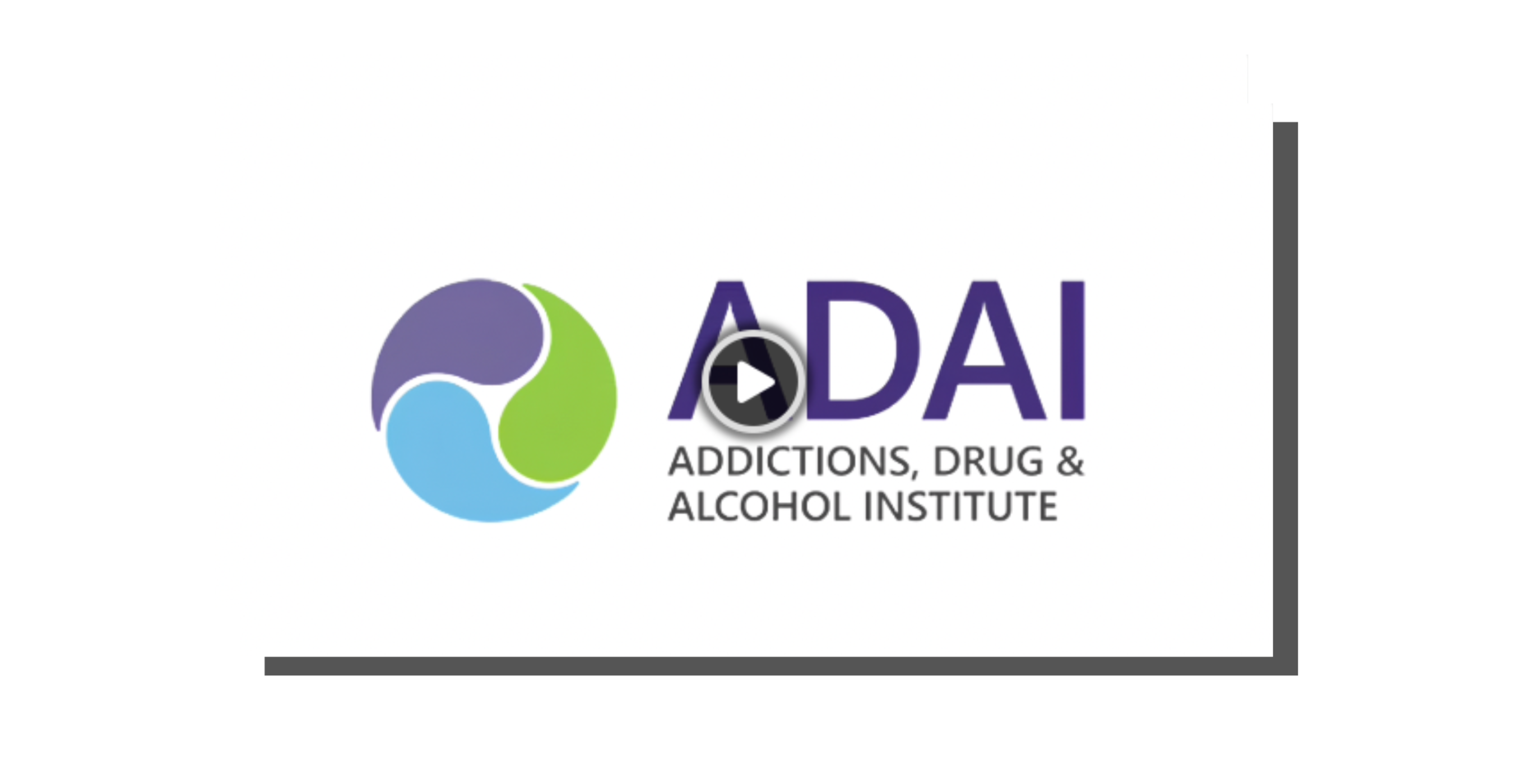ADAI logo with play button